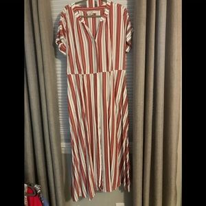 LOFT 16 Maxi Shirt-Style Dress